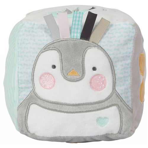 Tiamo cube en peluche Lou-Lou 13 cm bleu/gris