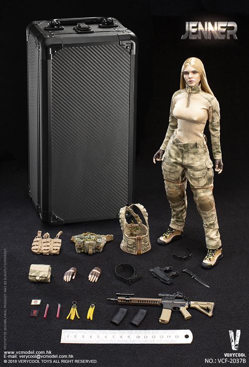 Figurine VeryCool VCF2037B - A-TACS FG Women Soldier - Jenner