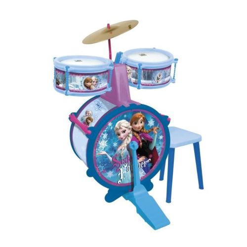 LA REINE DES NEIGES Batterie (Grosse caisse, bongo, cymbale, pedale grosse caisse et baguettes)