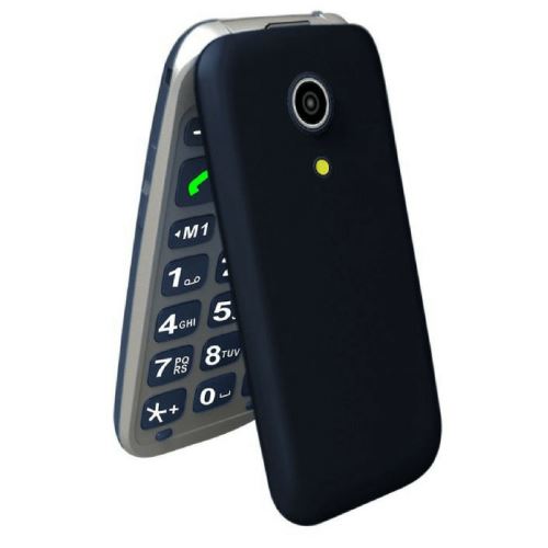 Telefunken TM 210 Izy - Carton Package - téléphone mobile - microSDHC slot - GSM - 320 x 240 pixels - 0,3 MP - bleu
