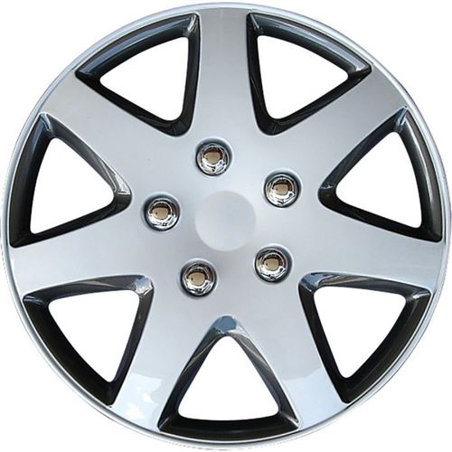 AutoStyle enjoliveurs Michigan 14 pouces ABS blanc / gris lot de 4