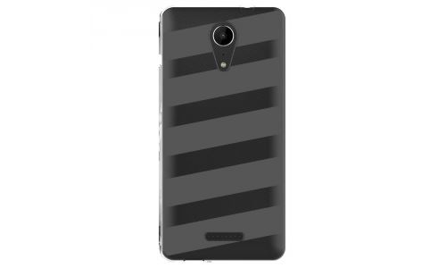 Coque souple pour Wiko Tommy 2 avec impression Motifs bandes grises