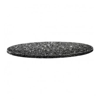 Plateau De Table Granite Noir Diametre 700mm Achat Prix Fnac