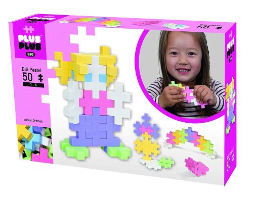 Plus-Plus 300.3273 Big Pastel Mix 50 pcs. Briques de Construction