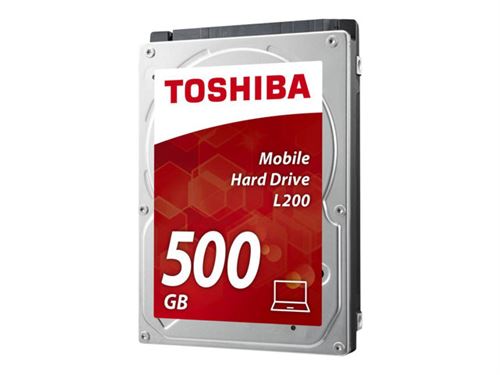 Toshiba L200 Laptop PC - Disque dur - 500 Go - interne - 2.5 - SATA 3Gb/s - 5400 tours/min - mémoire tampon : 8 Mo