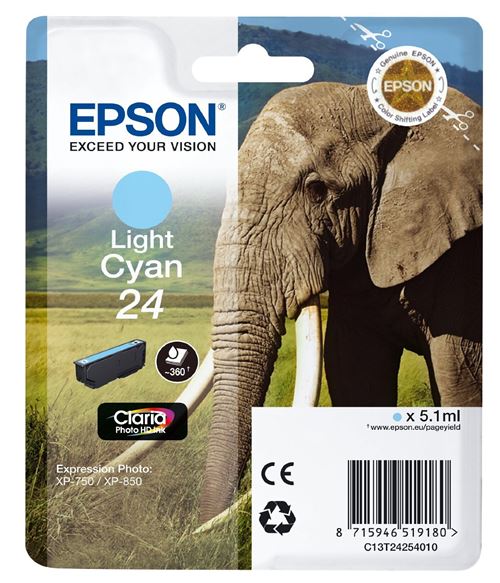 Epson Cartouche encre 24 Cyan clair