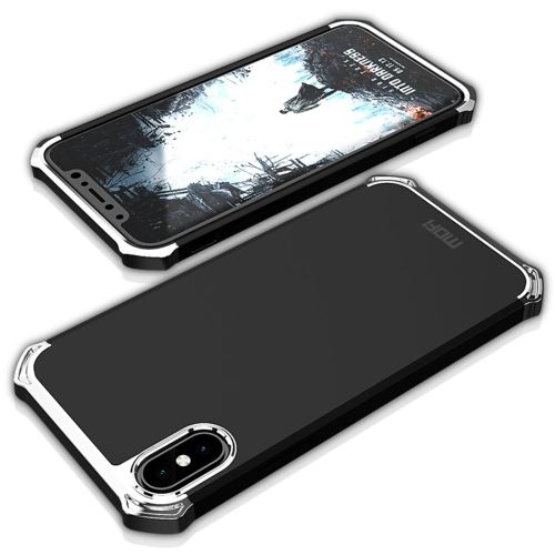 iPhone X Coque Protection Plastique Noir Combinaison ALS48161