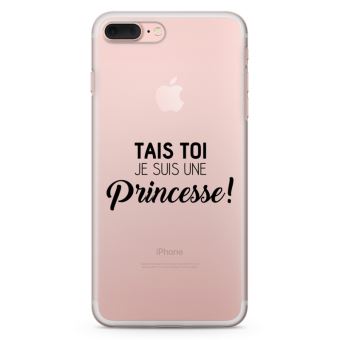 Coque iPhone 8 Plus Plus Blanc - Tais toi je suis une ...