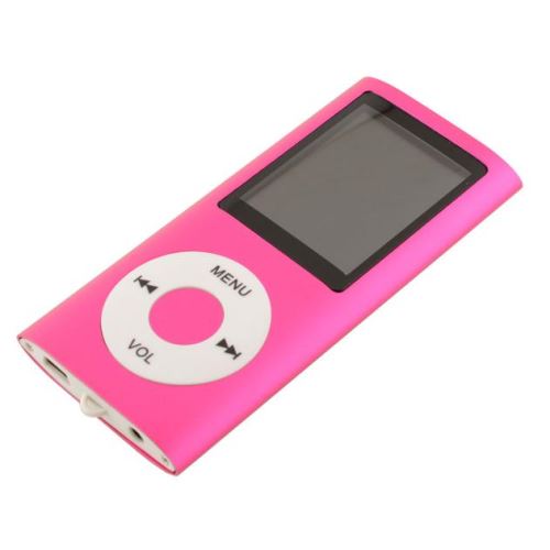 4 1.8 écran vidéo MP4 Radio lecteur vidéo de musique carte SD / TF Hot Pink WEN162