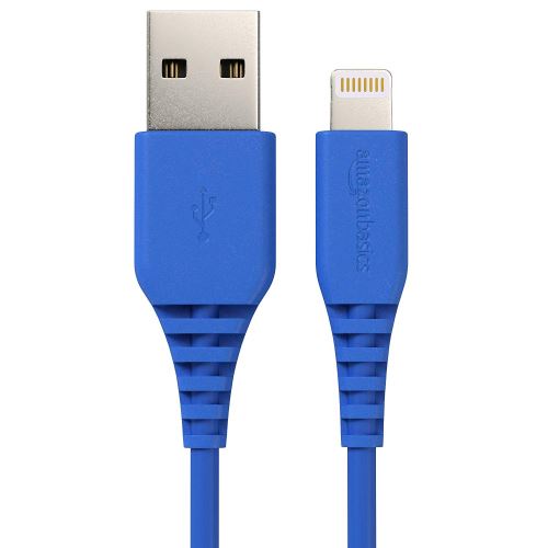 AmazonBasics Câble Lightning vers USB A, Certifié Apple MFi - Bleu, 0,1 m