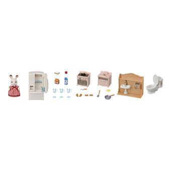 Playset Sylvanian Families 5449 Le set d'ameublement cosy cottage et maman lapin chocolat