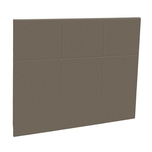 T&ecirc;te de lit d&eacute;co carr&eacute; chic simili cuir cappuccino 160 - epeda