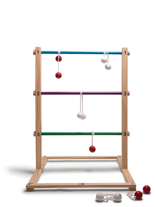 BS Toys lancer du bois de jeu 75 cm 7-pièces à blanc