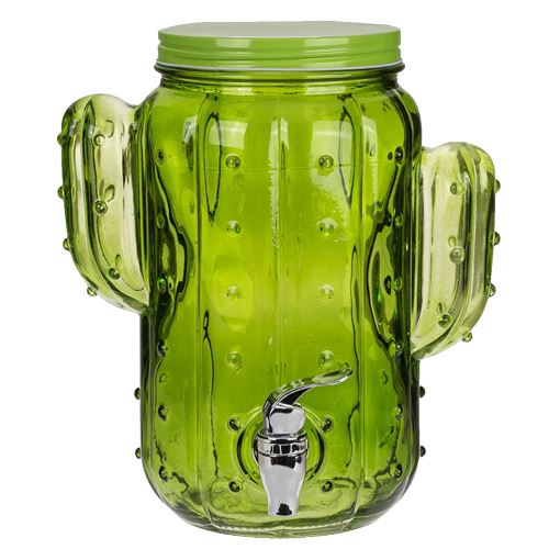 Distributeur Cactus en verre de boisson 3.8 L