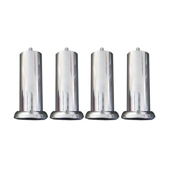 EBAC Jeu de pieds Cylindre Metal chrome 15 cm