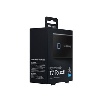 Disque SSD Externe Samsung Portable T7 Touch MU-PC2T0K/WW 2 To