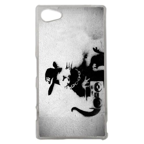 Coque Kangourou Hip Hop Compatible Sony Z5 Compact Transparent