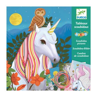 Kit créatif Djeco Tableaux scoubidous Magic crinière