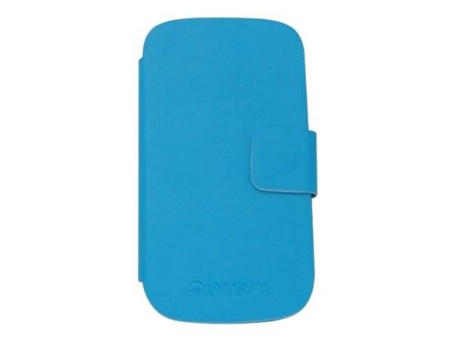 Unusual Flipcover U35X - Beschermende bedekking voor mobiele telefoon - plastic, kunstleer - blauw - voor Unusual U35X