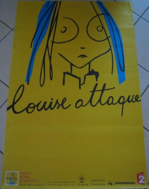Louise Attaque - 80x120 cm - AFFICHE / POSTER