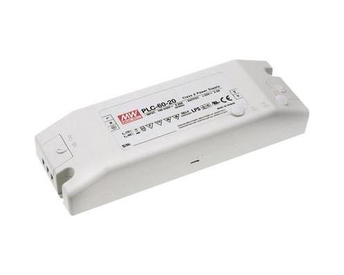 Driver led mean well plc-60-12 12 v dc 5 a