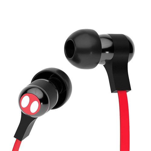 Tribe Disney Écouteurs intra-auriculaire stéréo ergonomique Ultra confortable avec Microphone et Bouton de Multifonction - Mickey Mouse