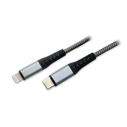 Câble tressé USB Type-C vers Lightning -Certifié MFI - 1m - MCL - MC923-1C/LIZ-1M