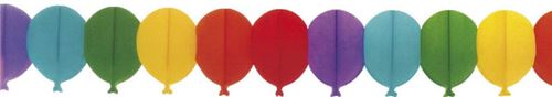Guirlande 6mtr. ballons 5 pièces