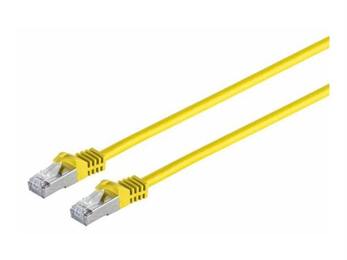 MicroConnect - Câble réseau - RJ-45 (M) pour RJ-45 (M) - 7.5 m - SFTP, PiMF - CAT 7 - sans crochet - jaune