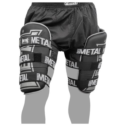 Protège cuisses Métal boxe-Unique-Noir---Unique-Noir--------------Noir-Unique