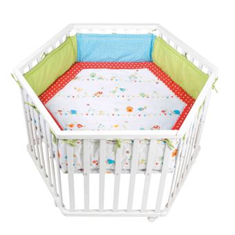 Parc Bebe Hexagonal Woodland En Bois Blanc Parcs Achat Prix Fnac