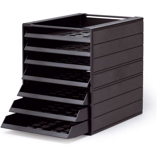 durable durable module de classement idealbox basic 7 eco, 7 tiroirs noir