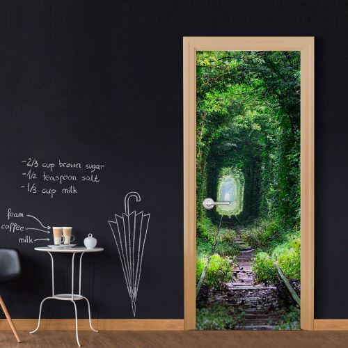 Papier-peints pour porte | Walk under the pergola | 80x210 | |