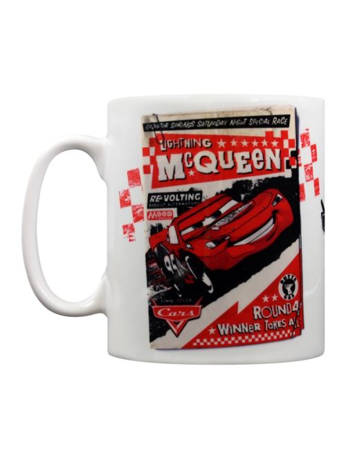 Walt Disney Tasse Disney Pixar Cars Poster blanc