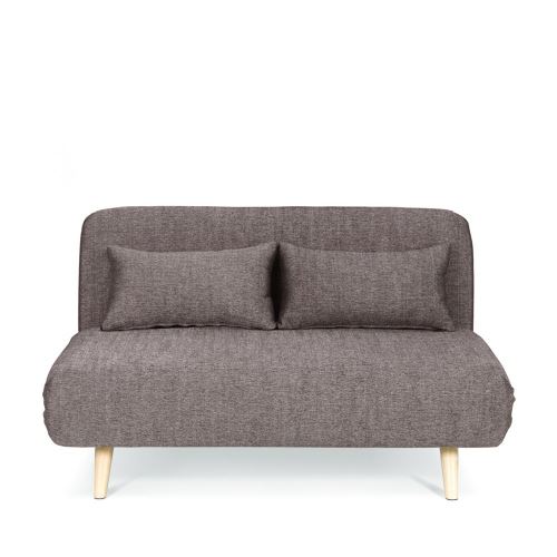 Canape Convertible Modulable 2 Places John Couleur Brun