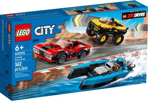 LEGO® City 60395 Le pack de véhicules de course
