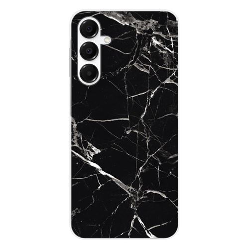 Coque en silicone imprimée compatible Samsung Galaxy A16 Marbre Noir
