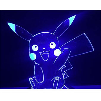 Pokemon Lampe de chevet Pokemon Pikachu, jouet lumineux pour enfants, cadeau  d'anniversaire et de noël
