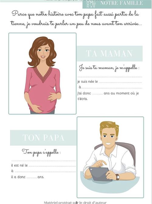  Mon livre de grossesse: De la grossesse à la première année de  bébé – Cadeau idéal pour future maman – 122 pages en COULEUR (French  Edition): 9798460694600: Petit à petit, Édition: Books