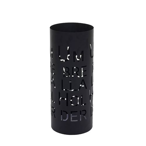 Porte-parapluies MENDLER HWC-C78 rond 55cm écriture, noir