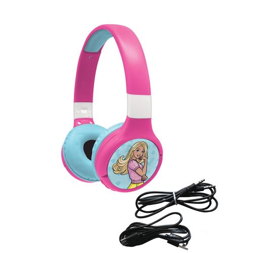 "* Casque Audio 2-En-1 Pour Écouter Sa Musique Sans-Fil En Bluetooth 5.0 (Jusqu'À 10M) Ou Avec Branché Avec Le Cable Jack Amovible.* Son Limité À 85 Db Pour Protéger Les Oreilles.* Avec Micro, Boutons Play/Pause Et Volume Pour Contrôler Sa Musiqu