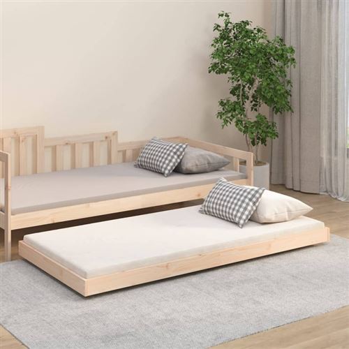 vidaXL Cadre de lit sans matelas 90x190 cm bois de pin massif823504
