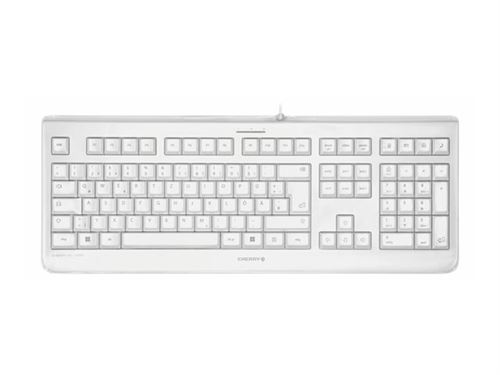 CHERRY KC 1068 - Toetsenbord - USB - Belgisch - toetsschakelaar: CHERRY LPK - lichtgrijs