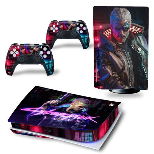 Autocollant Sticker pour Sony PS5 Édition numérique, Lyber punk-844