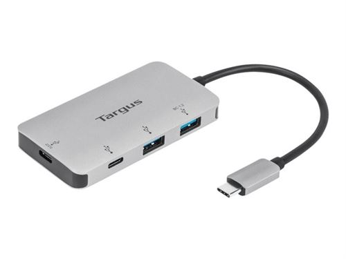 Targus - Concentrateur (hub) - 2 x USB 3.2 Gen 1 + 1 x USB-C 3.2 Gen 1 + 1 x USB-C 3.2 Gen 1 (distribution d'alimentation) - de bureau