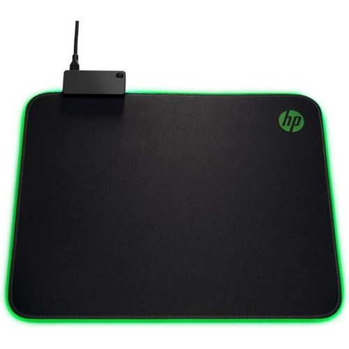 Tapis de souris gaming 400 pour HP Pavilion - noir et vert