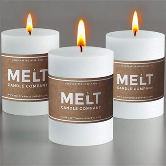 Bougies Amazon Lot De 3 Bougies Piliers Blanc 18x6cm - Longue Durée 105 Heures - Sans Parfum Pour Décoration Et Rituels Bougie De Pilier Intérieur