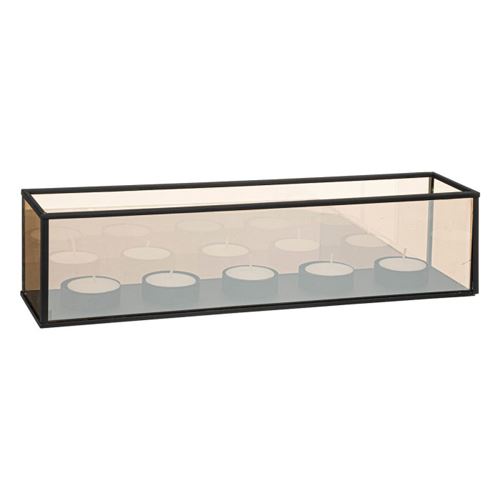 Non Communiqué Noir Atmosphera Créateur D'intérieur - Photophore Déco 5 Bougies "Infini" 34Cm