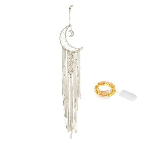 Non Communiqué Multi Attrape-Rêve Macramé Double Lune À Led Capteur Reve Dream Catcher