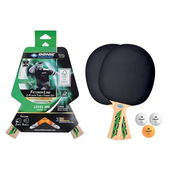 Donic-Schildkröt Top Team 500 Table Tennis Set, 1 Bat, 3 Balls, Cover, in a Blister, Excellent for Beginners, 788480